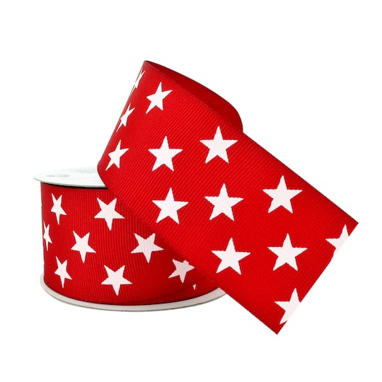 12 Pack: 1.5" x 3yd. Grosgrain Star Ribbon by Celebrate It®